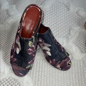 3.1 Phillip Lim Floral Denim Mules